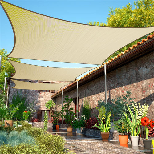 Set beautiful and scientific in one of the outdoor sunshade artifact HDPE Sun Shade Sail 